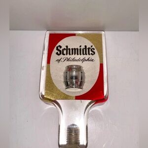 Vintage Schmidt's of Philadelphia Beer Lucite Beer Barrel Tap Handle